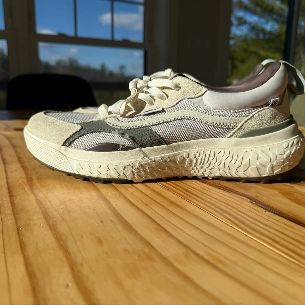 Vans Beige, Gray & Cream Low-Top Sneakers